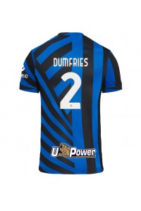 Inter Milan Denzel Dumfries #2 Voetbaltruitje Thuis tenue 2024-25 Korte Mouw